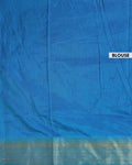 Elegant Patola Semi Silk Saree with Intricate Floral and Bird Motif Weaving, and Zari Border - Blue