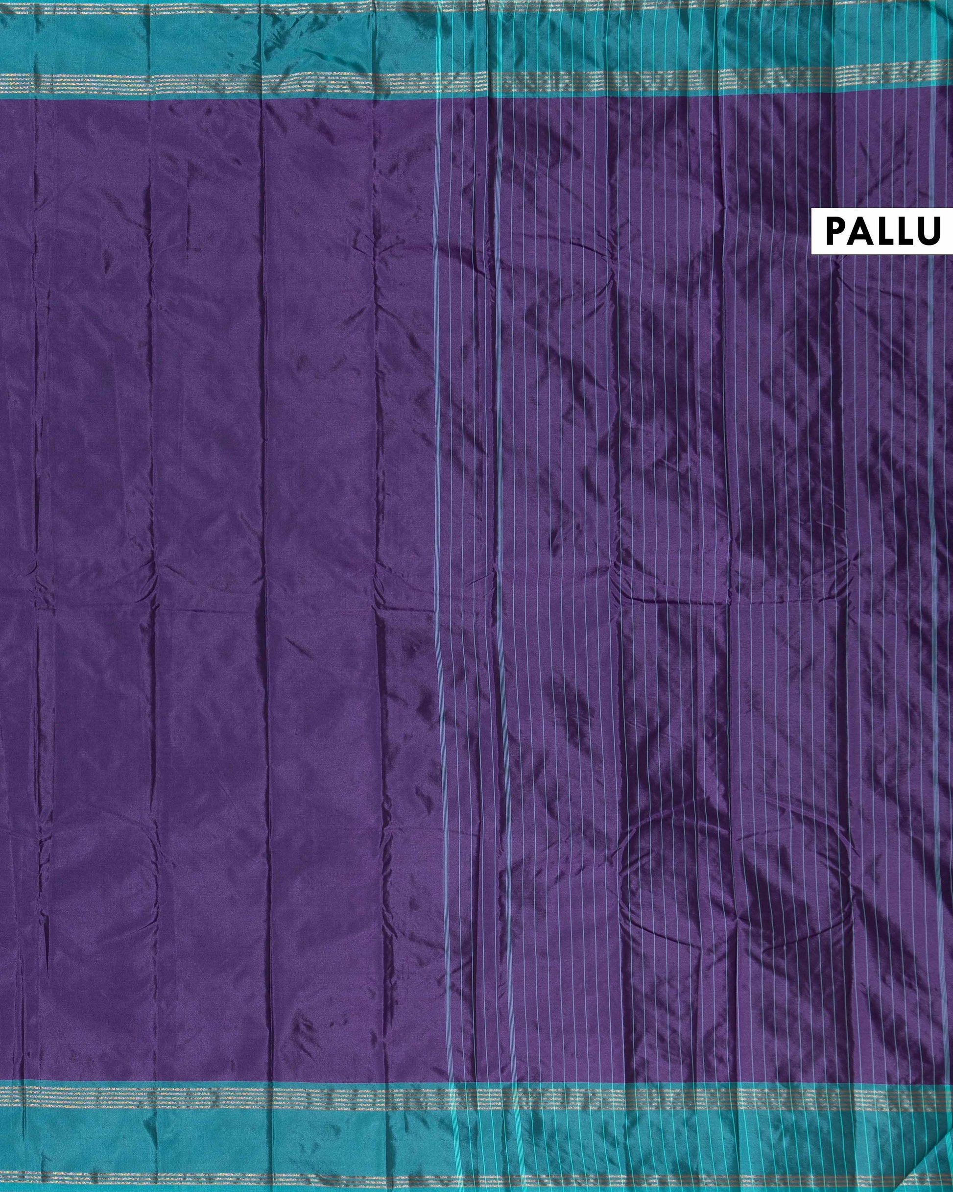 Elegant Premium Soft Silk Saree with Refined Contrast Edge and Fine Zari Woven Accents - Purple