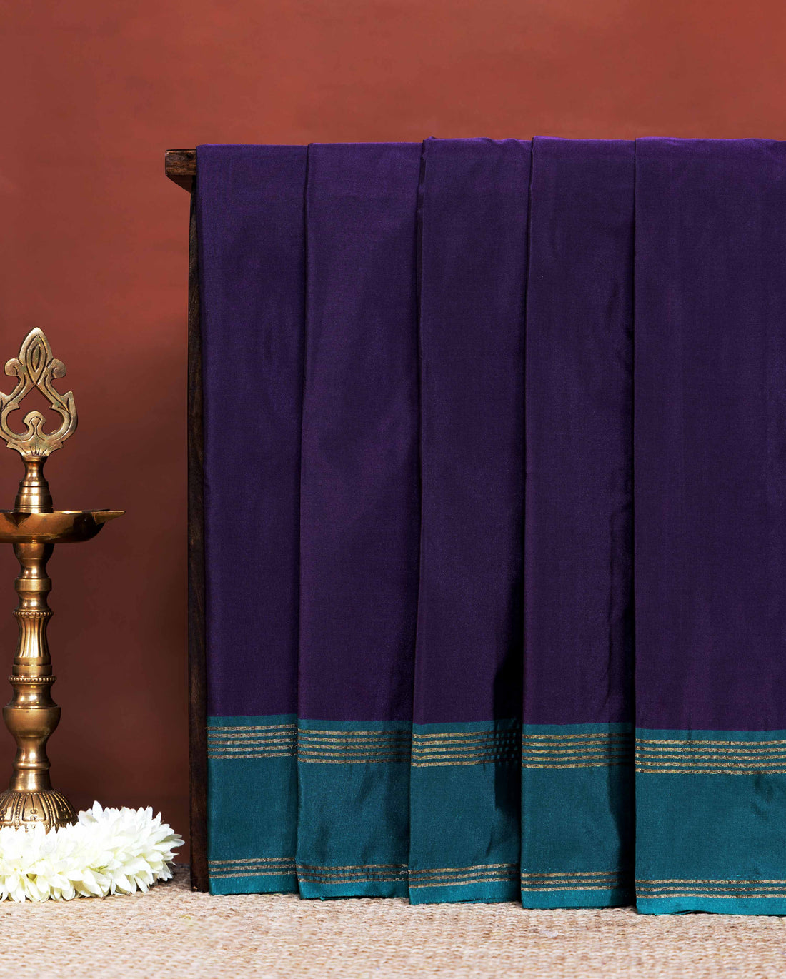 Elegant Premium Soft Silk Saree with Refined Contrast Edge and Fine Zari Woven Accents - Purple