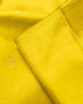 Elegant Pure Handloom Kanchipuram Silk Saree with Traditional Zari Butta Weave - Green-Close Up