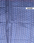  Elegant Semi-Silk Saree with Intricate Folk Art Border and Pallu - Blue-Blouse
