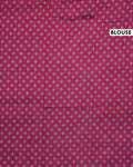 Elegant Semi Chanderi Saree with Intricate Floral Buti Design and Ornamental Ethnic Border - Pink-Blouse