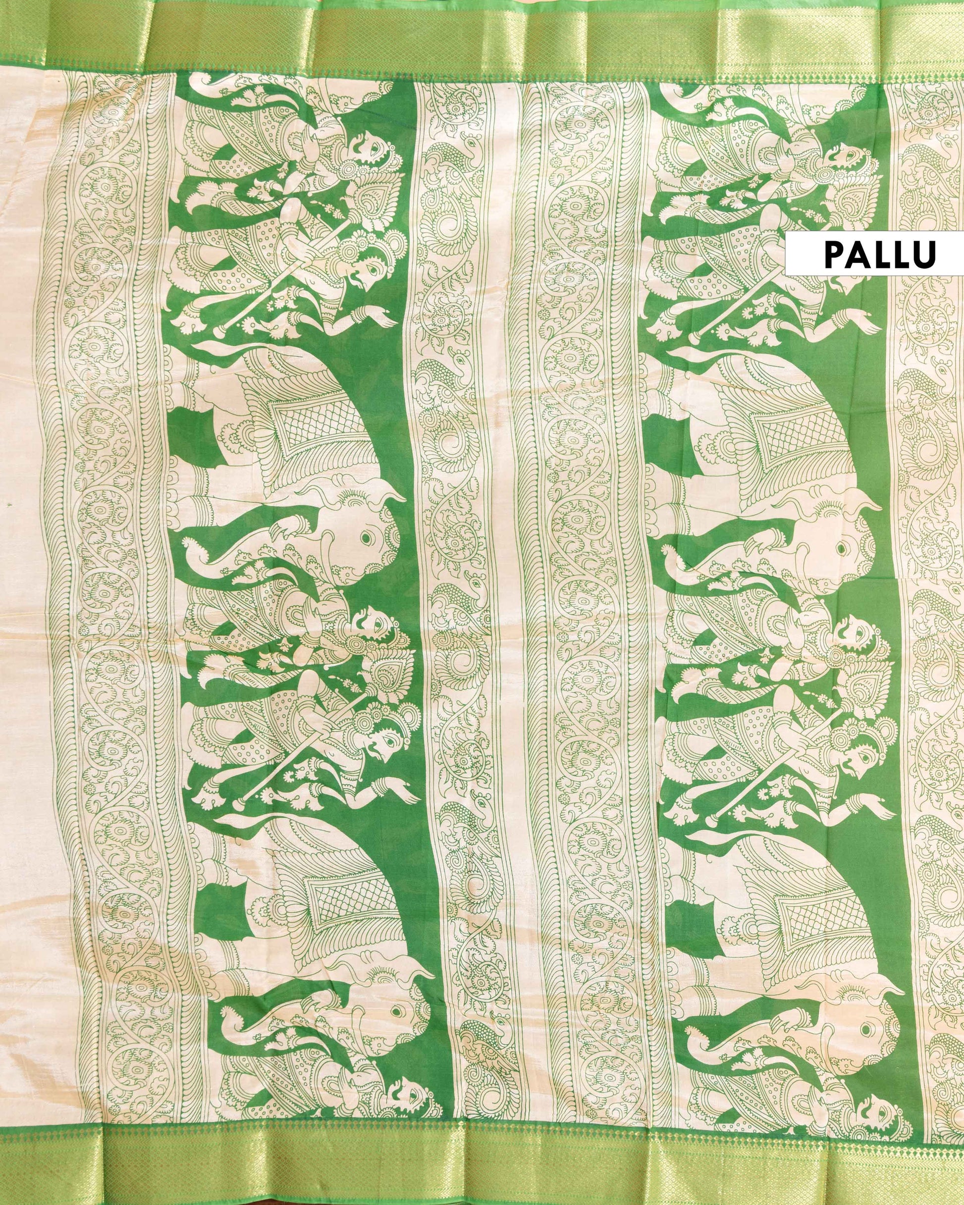 Elegant_Semi_Chanderi_Saree_with_Kalamkari_Inspired_Floral_and_Peacock_Print_-_Pink-blouse