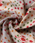 Elegant Semi Chanderi Saree with Pochampally Inspired Motifs & Woven Border -Close Up