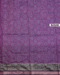 Elegant Semi Chanderi Saree with Traditional Paisley Motifs and Woven Contrast Zari Border - Blouse