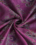 Elegant Semi Chanderi Saree with Traditional Paisley Motifs and Woven Contrast Zari Border - Close Up