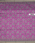 Elegant Semi Chanderi Saree with Traditional Paisley Motifs and Woven Contrast Zari Border - Magenta Pink-Head