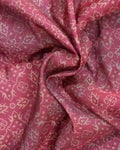 Elegant Semi Chanderi Saree with Traditional Woven Geometric Motifs and Rich Contrast Zari Border - Close Up