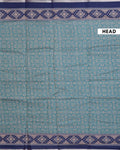 Elegant Semi Chanderi Saree with Traditional Woven Geometric Motifs and Rich Contrast Zari Border - Green-Head