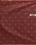 Elegant Semi Silk Cotton Saree Golden Zari Border and All-Over Thread Motifs - Brown