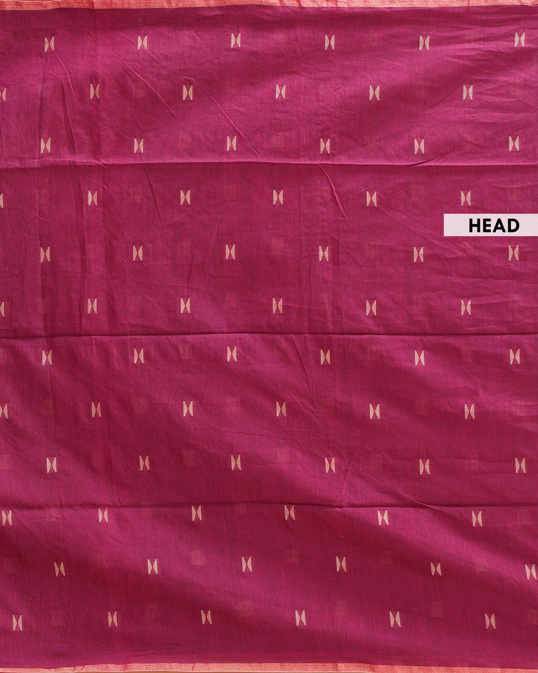 Elegant Semi Silk Cotton Saree Golden Zari Border and All-Over Thread Motifs - Onion Pink