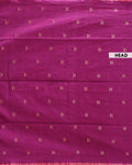 Elegant Semi Silk Cotton Saree Golden Zari Border and All-Over Thread Motifs - Pink