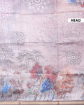 Elegant Semi Silk Digital Printed Saree with Tassels - Multi-Head