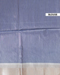 Elegant Semi Silk Saree with All-Over Zari Buttas and Woven Pallu - Blue-HEAD