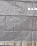 Elegant Semi Silk Saree with All-Over Zari Buttas and Woven Pallu - Dark Grey
