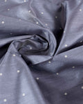 Elegant Semi Silk Saree with All-Over Zari Buttas and Woven Pallu - Dark Grey