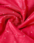 Elegant Semi Silk Saree with All-Over Zari Buttas and Woven Pallu - Red-bouse