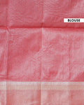 Elegant Semi Silk Saree with All-Over Zari Buttas and Woven Pallu - Red-bouse