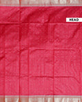 Elegant Semi Silk Saree with All-Over Zari Buttas and Woven Pallu - Red