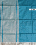 Elegant Semi Silk Saree with All-Over Zari Buttas and Woven Pallu - Teal