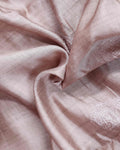 Elegant Semi Tussar Floral Embroided Saree with a Classic Self Floral Border - Brown-Close Up