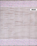 Elegant Semi Tussar Floral Embroided Saree with a Classic Self Floral Border - Brown-Head