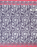 Elegant Semi Tussar Kalamkari Inspired Knot Work Saree with a Classic Self Border - Black-Head