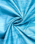 Elegant Semi Tussar Kalamkari Inspired Knot Work Saree with a Classic Self Border - Blue-Close Up