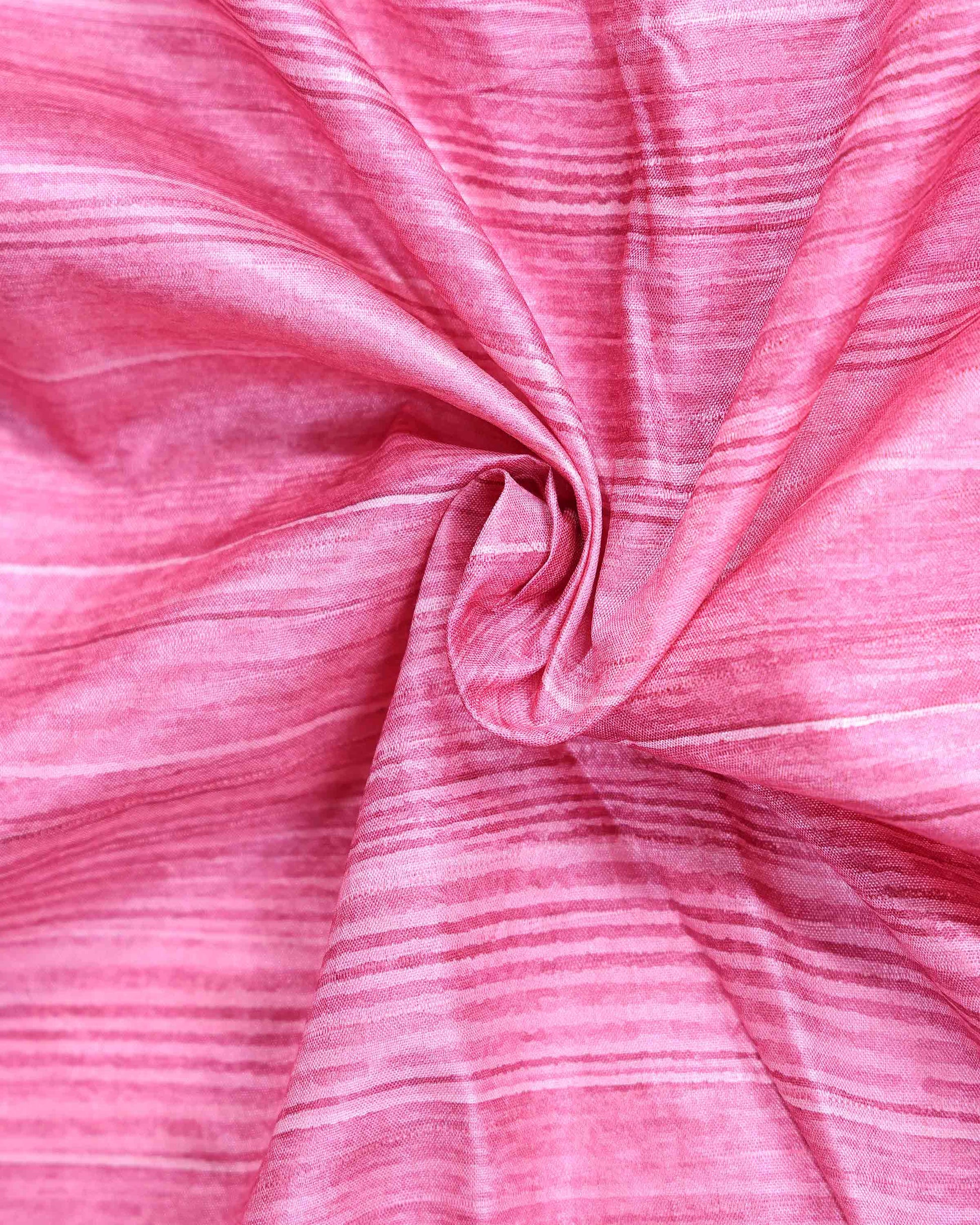 Elegant Semi Tussar Kalamkari Inspired Knot Work Saree with a Classic Self Border - Pink-Close Up