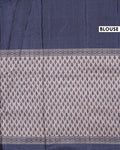 Elegant Semi Tussar Saree with Abstract Woven Pattern and Intricate Traditional Ethnic Border - Multi-Blouse