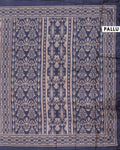 Elegant Semi Tussar Saree with Abstract Woven Pattern and Intricate Traditional Ethnic Border - Multi-Pallu