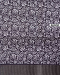 Elegant Semi Tussar Saree with Intricate Line Art Print and Classic Woven Border - Black-Blouse