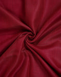 Elegant Semi Tussar Saree with Plain Lustrous Body and Rich Silver Zari Woven Border Design - Red-Close Up