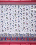 Elegant Semi Tussar Saree with Traditional Elephant & Peacock Motifs Intricate Floral Vine Print and Woven Border - Light Grey-Head