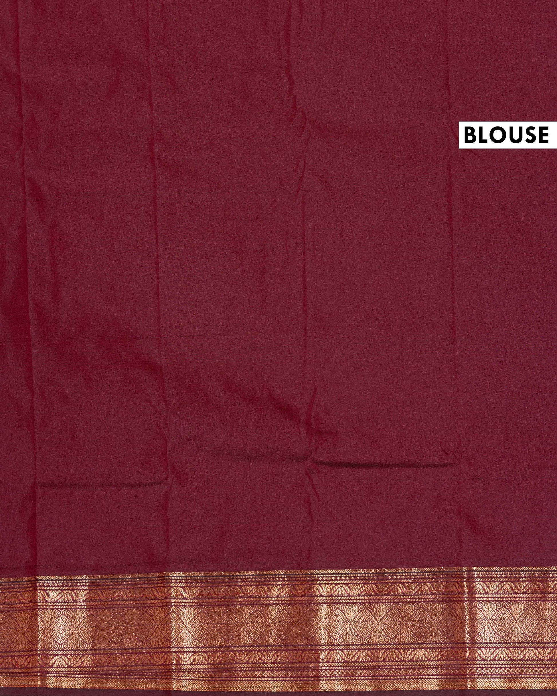 Elegant Soft Silk Saree Adorned with Paisley Zari Buttas and Exquisite Traditional Border - Red