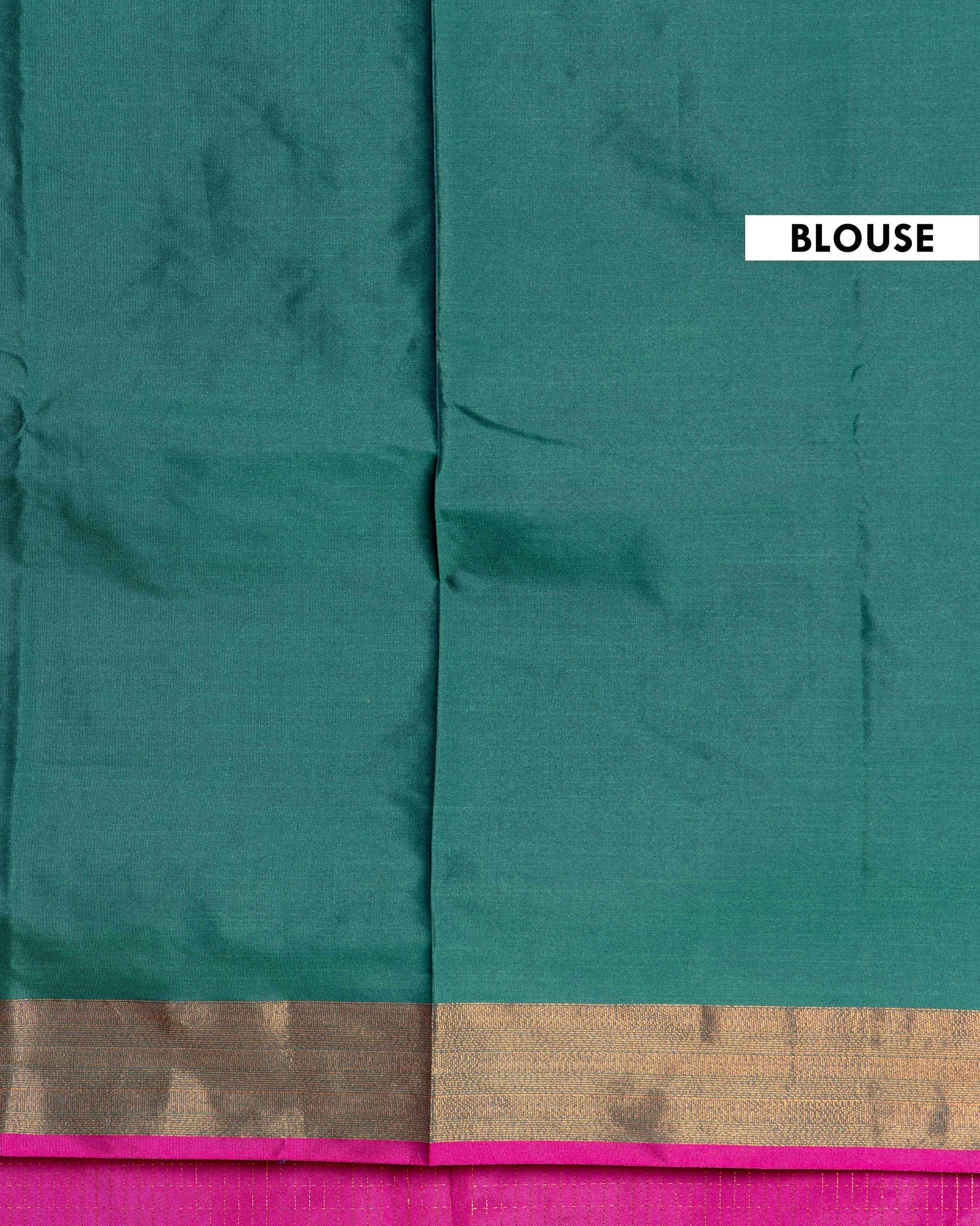 Elegant Soft Silk Saree All Over Zari Checks and Traditional Contrast Border - Purple