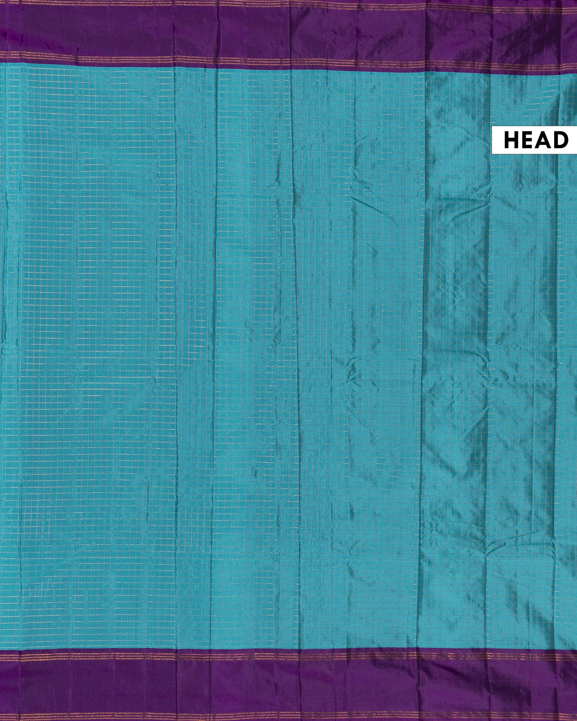 Elegant Soft Silk Saree Enhanced with Delicate Checkered Body and Refined Border Detailing - Blue