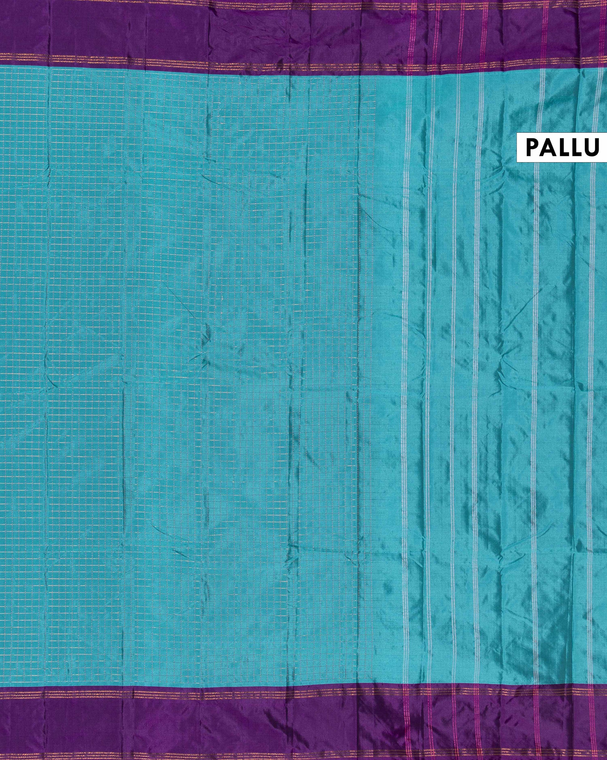 Elegant Soft Silk Saree Enhanced with Delicate Checkered Body and Refined Border Detailing - Blue