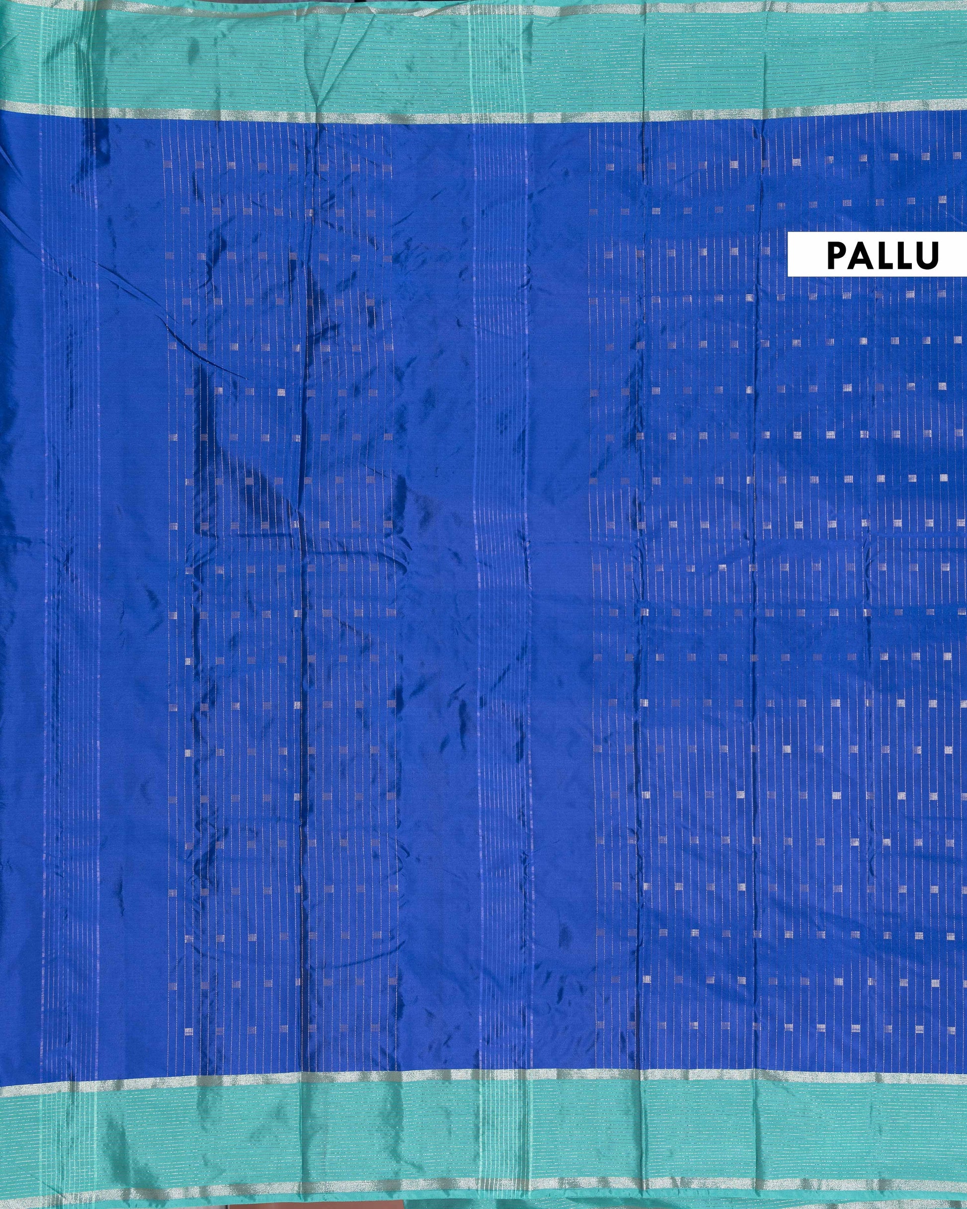 Elegant Soft Silk Saree Featuring Vertical Zari Stripes and Highlighted Border - Blue