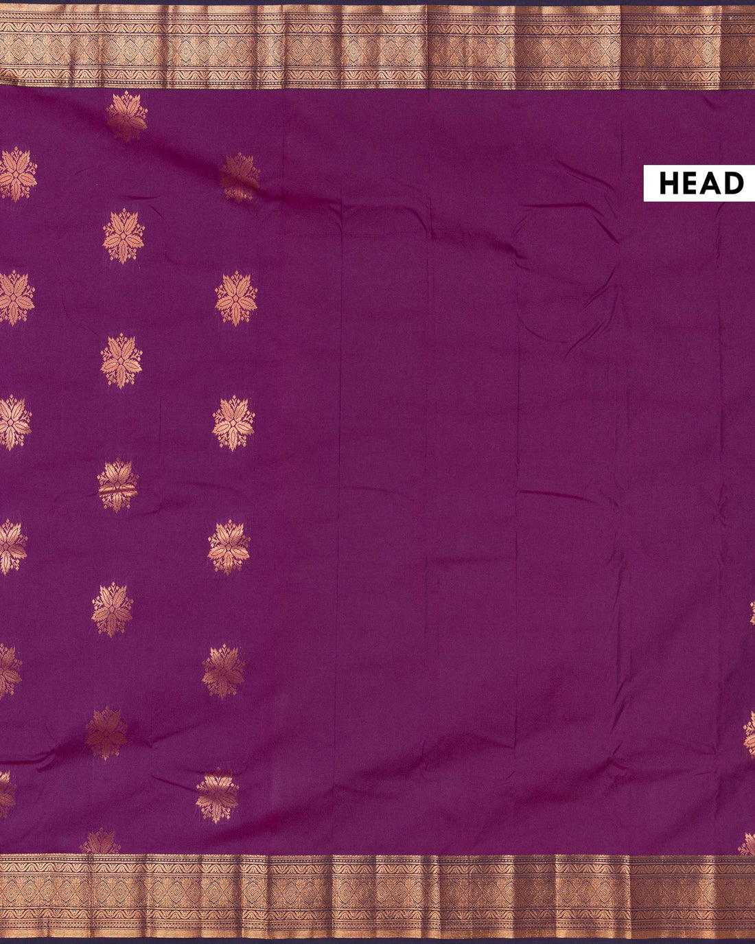 Elegant Soft Silk Saree Intricate Zari Flower Buttas and Classic Border Design - Purple