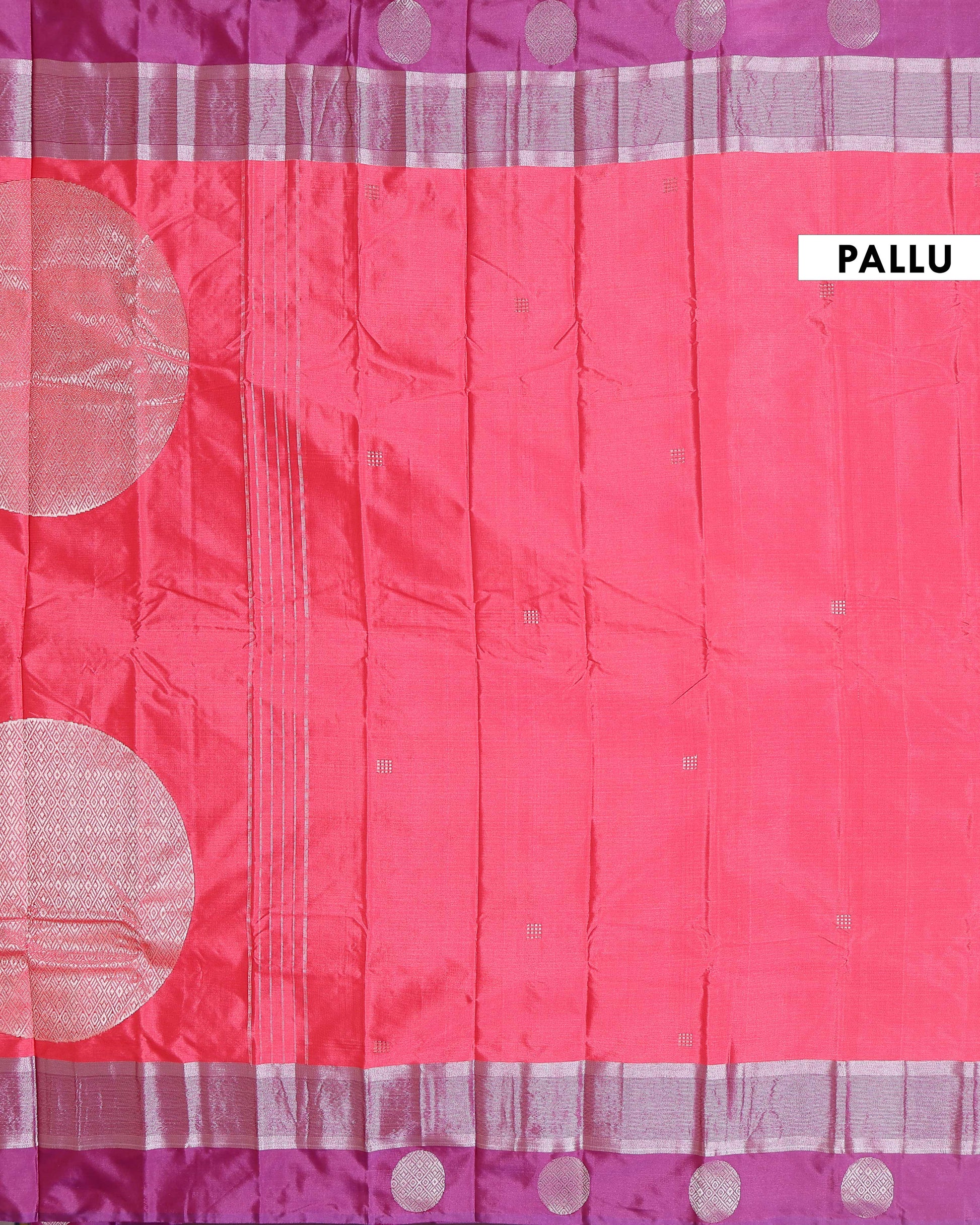 Elegant Soft Silk Saree with Intricate Zari Checks and a Rich Border - Pink-blouse