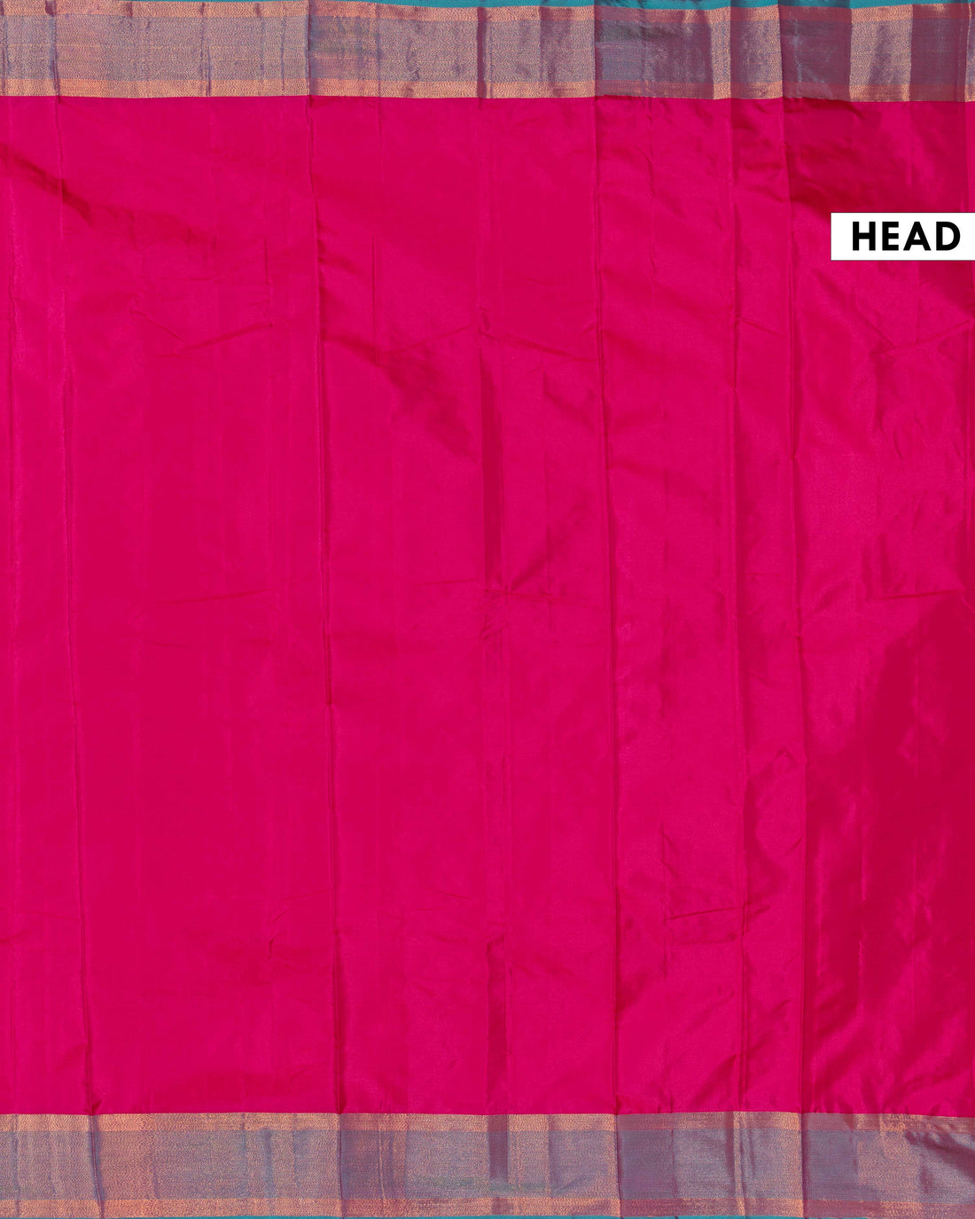 Elegant Soft Silk Saree with Rich Zari Woven Border and Contrasting Edge Finish - Dark Pink