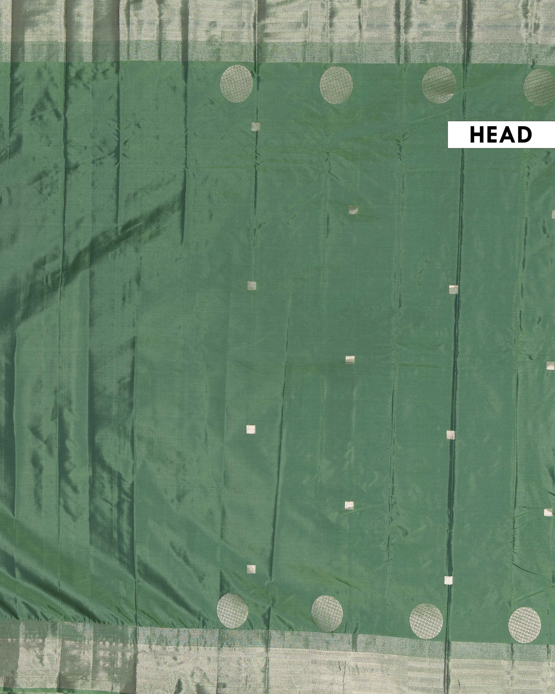 Elegant Soft Silk Saree with Subtle Zari Border and Smooth Glossy Finish - Green