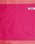 Elegant Soft Silk Saree with Woven Checks and Contrast Border - Dark Pink
