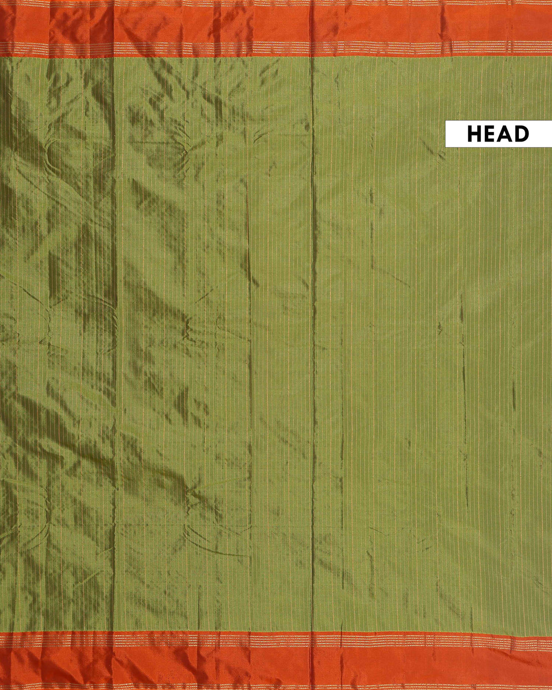 Elegant Soft Silk Saree with a Classic Zari Striped Pattern and Rich Contrast Border - Green