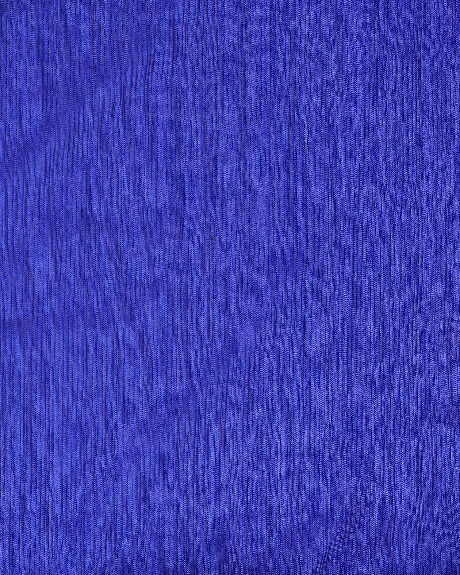 Elegant Solid Women’s Dupatta with Soft Crinkled Texture Lightweight Sheer and Finished Edges, Blue