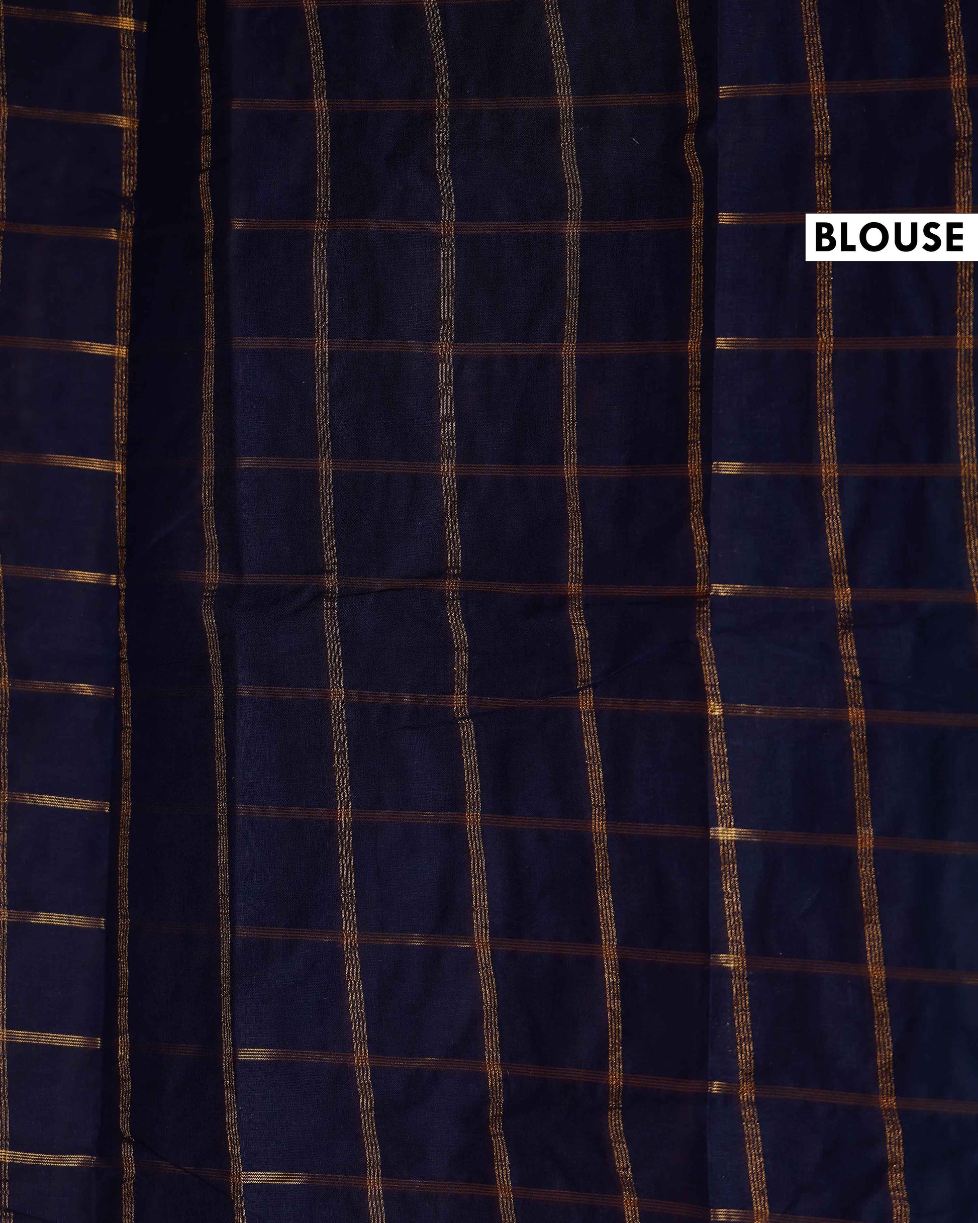 Elegant Sungudi Cotton Handloom Saree with Zari Checked Pattern and Contrast Border - Teal