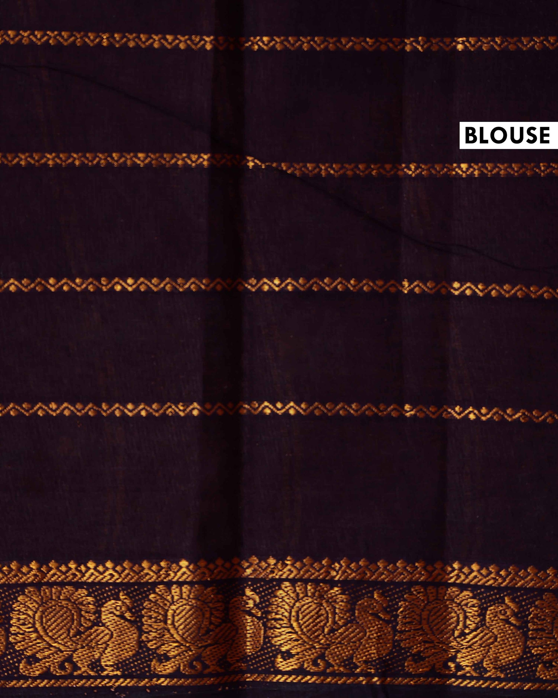 Elegant Sungudi Cotton Saree with Striped Body and Rich Zari Border - Magenta