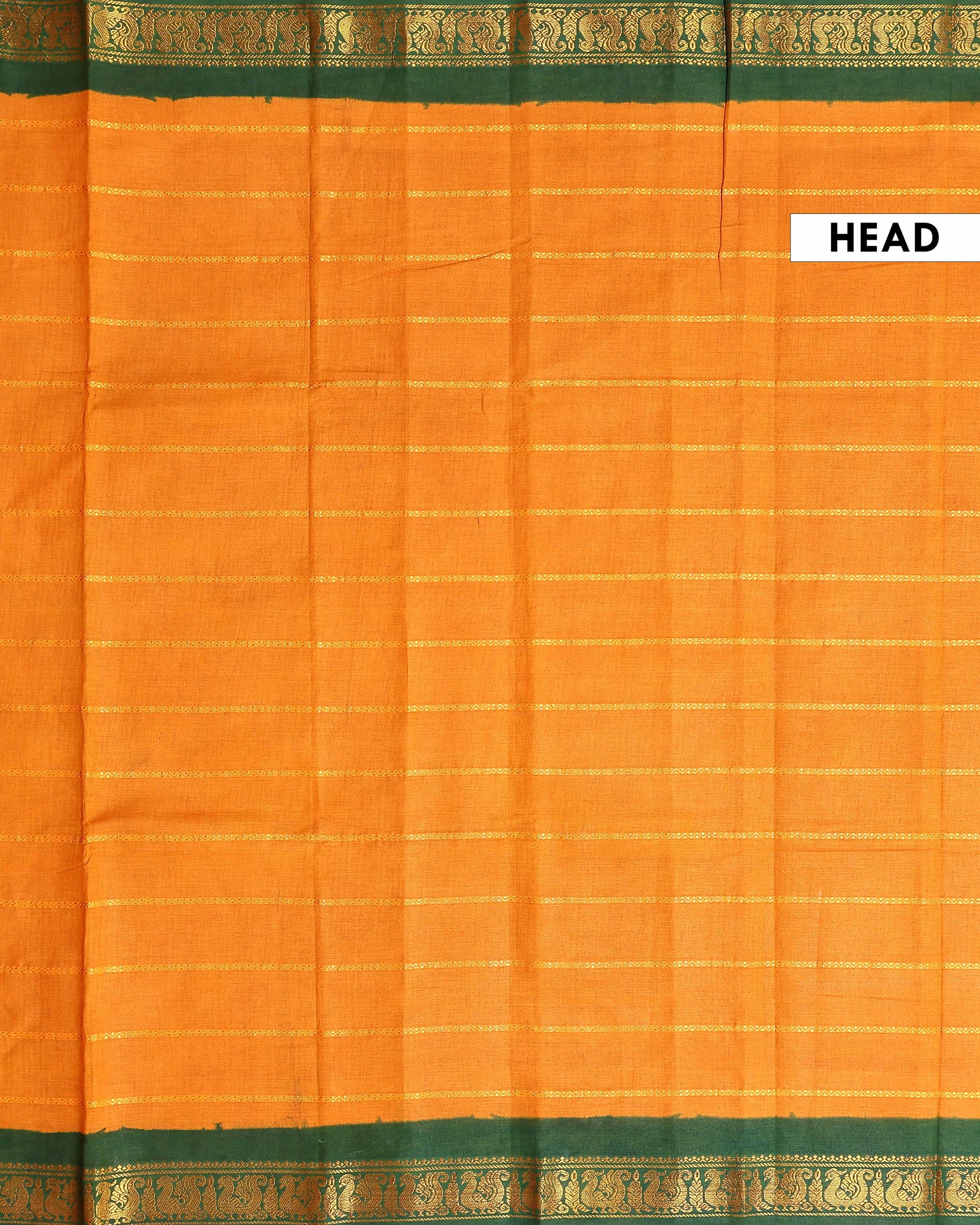 Elegant_Sungudi_Cotton_Saree_with_Striped_Body_and_Rich_Zari_Border_-_Mustard