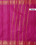 Elegant Sungudi Saree with Intricate Golden Zari Peacock Border and Fine Check Pattern - Purple